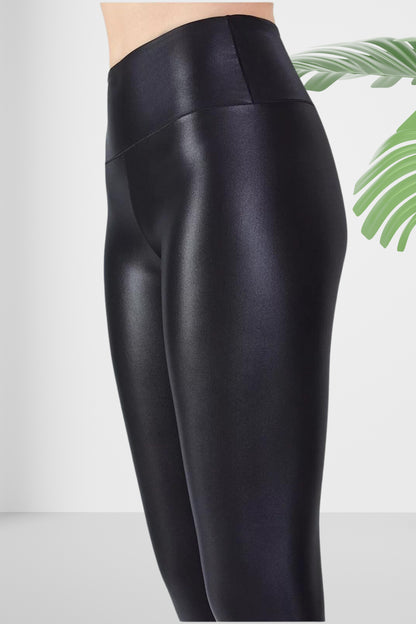 High Waisted Fleece Lined Faux Leather Leggings | Women's Winter Thermal Leggings