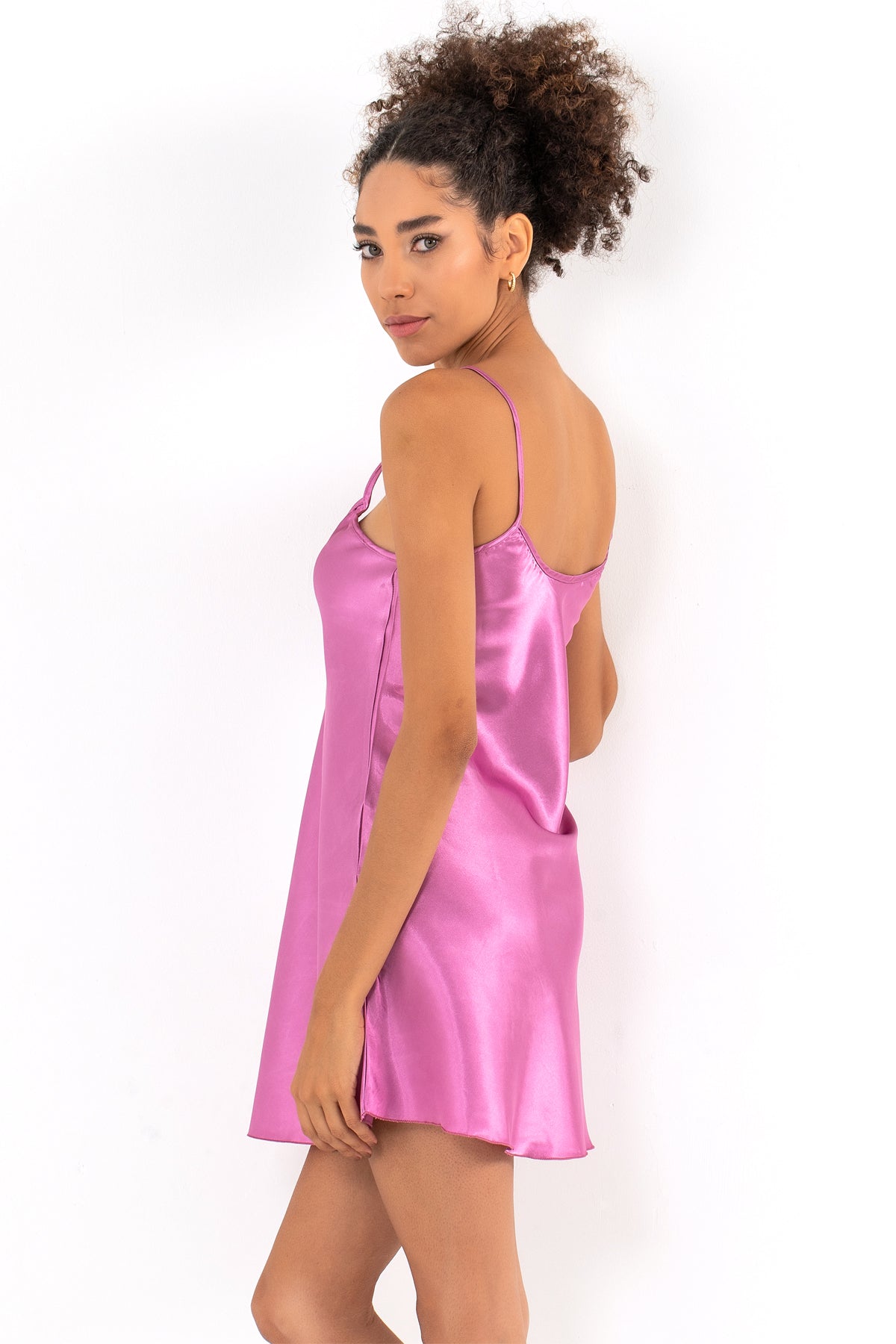 Satin Mini Nightgown – Silky Soft Women's Sleepwear