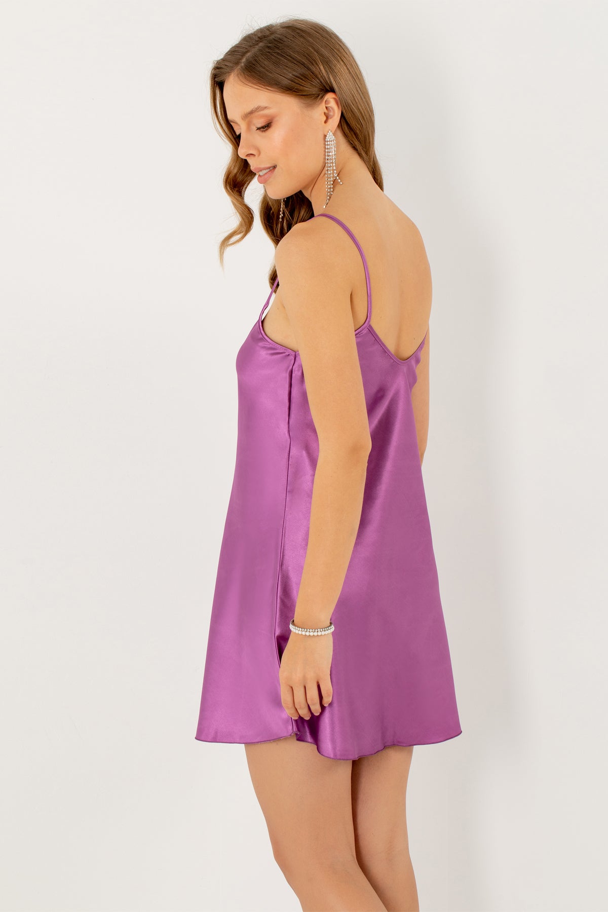 Satin Mini Nightgown – Silky Soft Women's Sleepwear